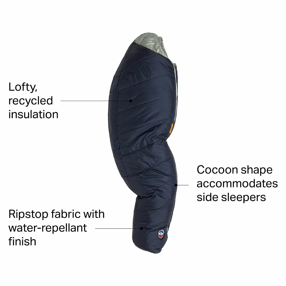 Outlet π Big Agnes Sidewinder Camp Sleeping Bag: 20F Synthetic π₯ 4 Outlet π Big Agnes Sidewinder Camp Sleeping Bag: 20F Synthetic π₯ - Image 2