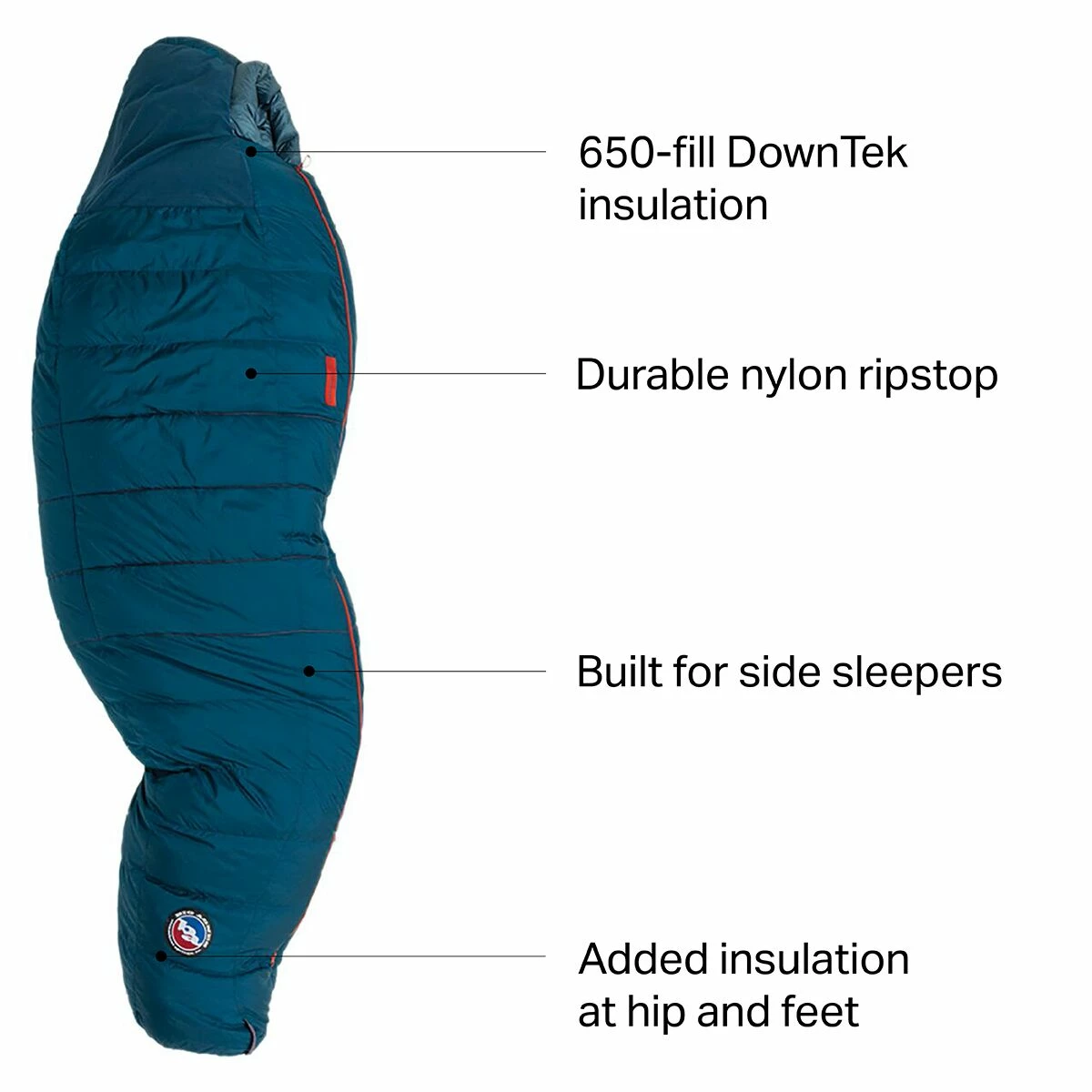 Wholesale π₯ Big Agnes Sidewinder SL Sleeping Bag: 35F Down π 4 Wholesale π₯ Big Agnes Sidewinder SL Sleeping Bag: 35F Down π - Image 2