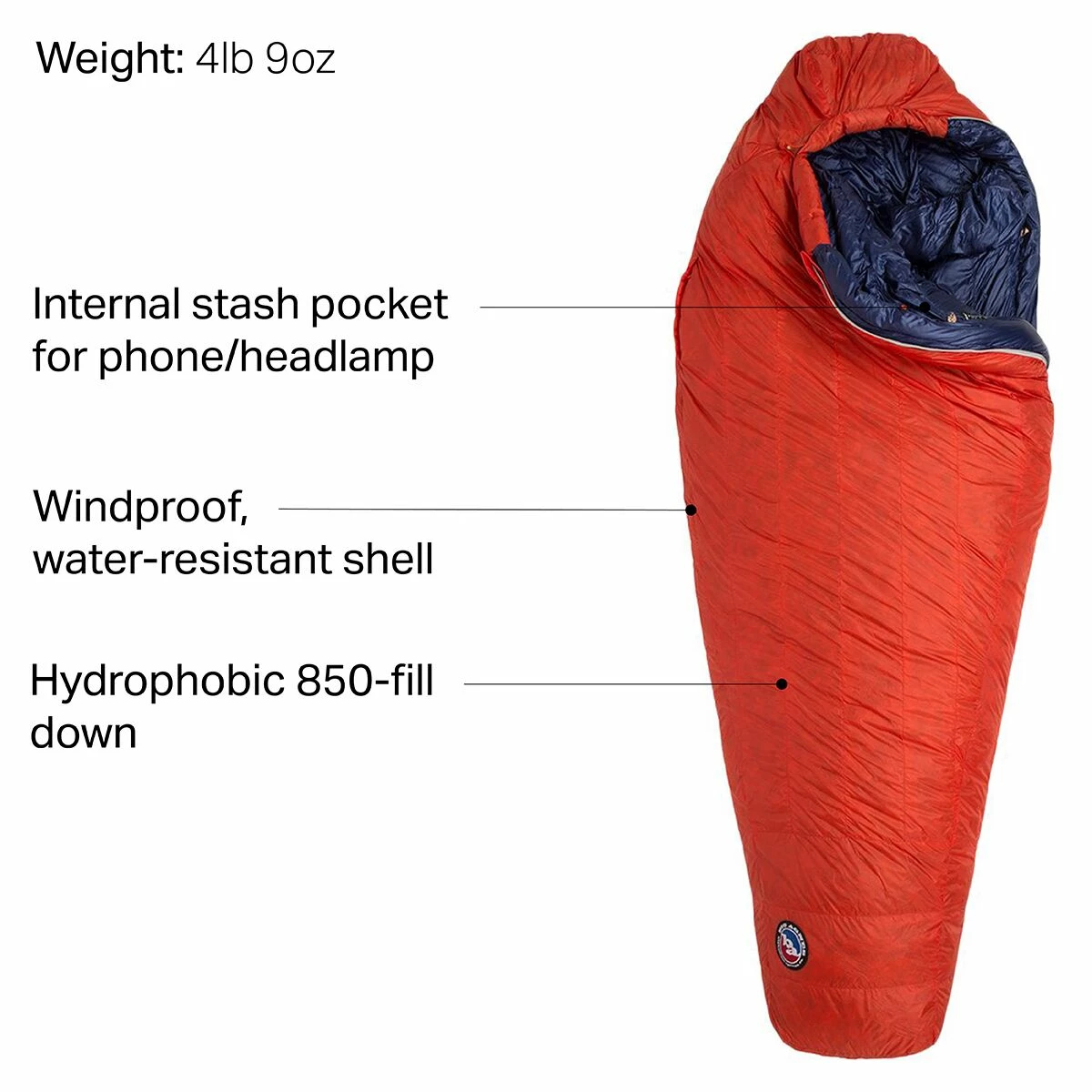 Wholesale π― Big Agnes Cinnabar Sleeping Bag: 40F Down π― 4 Wholesale π― Big Agnes Cinnabar Sleeping Bag: 40F Down π― - Image 2